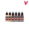 Vallejo 72206 Ultimate Miniature Set: Paint & Brushes - Game Color 6x 18ml